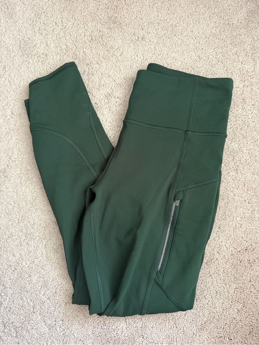 Athleta Rainier 7/8Dark Green High-Waist Active Leggings